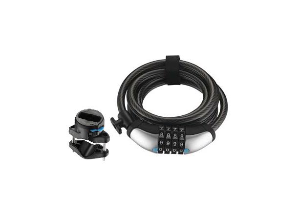 Giant Lås Spiral Lux 10mm Kode m/feste